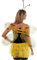 P'TIT CLOWN - 51470 - Bienen Set, Bee Set - Kostüm, Verkleidung Erwachsene - Gelb und Schwarz, 90 x 45 cm - Haarreif, Flügel - Für Karneval, Mottopartys, Halloween, Cosplay - Erwachsene - Unisex