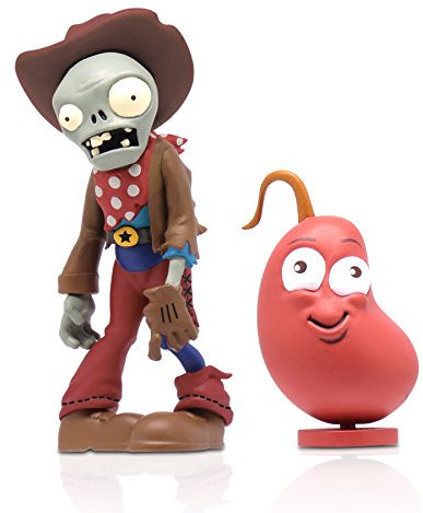 Plants Vs. Zombies 3-inch Cowboy Zombie with Chilly Bean Figure