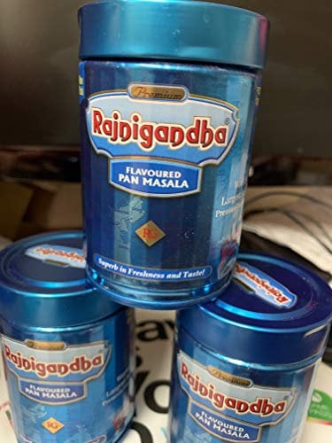 3 Cans Rajnigandha Pan Masala 100 grams each (300g total) Mouth Freshening