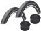 Set: 2 x Continental Double Fighter III Semi-Slick 37-622 + Conti SCHLÄUCHE Rennradventil
