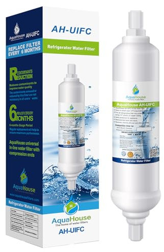 AH-UIFC Compatilbe Fridge Water Filter for LG & Hotpoint BL9808, 3890JC2990A, 5231JA2012B, 5231JA2012A & Daewoo DD-7098 - with Screw Connections