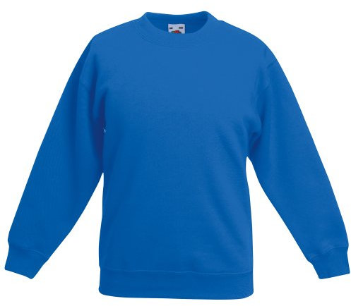 Fruit of the Loom SS027B Sweatshirt für Jungen, Königsblau, 3-4 Jahre