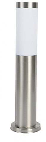 LED Sockelleuchte, 1-Flammig LED Wegelampe, Aluminium Laterne IP44 230V (45cm INOX 2004)