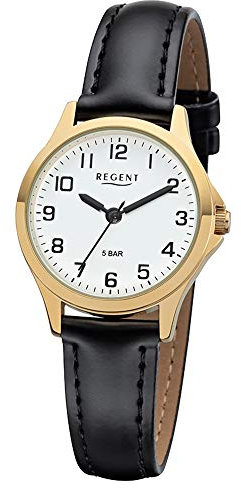 Regent Damen Analog Miyota 2035 Uhr mit Kunstleder Armband 12100664