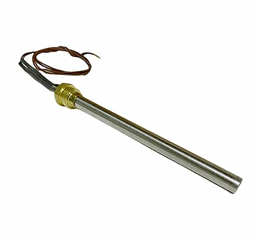 eRicambi, Candeletta Resistenza HT62650 Accensione per Stufe a Pellet con Raccordo 3/8, 250 W, Lunghezza Totale 150 mm, Ø 9,9 mm, MCZ Piazzetta Palazzetti