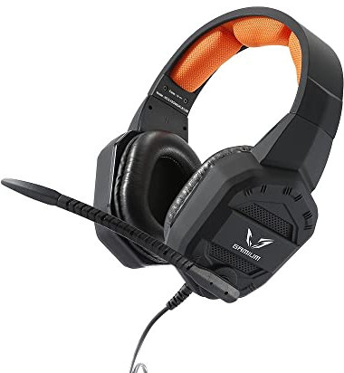 Gamium Casque Gaming Filaire USB Son Surround 7.1 et Double Jack 3,5mm avec Microphone, Casque PC, PS4, XBOX One, Nintendo Switch et Smartphone Confortable, Télécommande Contrôle Volume - Centre d'app