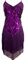 Grouptap Gonna da Donna Flapper Gatsby con Nappine con Paillettes da Ballo Gonna da Ballo Viola Latino Salsa Tango Samba cha cha Rumba Abito Taglia 32/34/36/38 (Viola, EU 32-38)