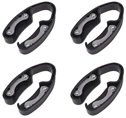 HEMOTON 4pcs Coupe-Capsule, Coupe-Capsules en Acier Inoxydable, Coupe-Capsules pour Les Bouteilles de Vin, Foil Vin Cutter, Vin Bouteille Film Remover Ouvreur, Vin Outil dAccessoires (Noir)