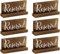Darware Lot de 6 Panneaux réservés en Bois pour Tables rustiques avec Supports pour Mariages, événements spéciaux et Restaurant