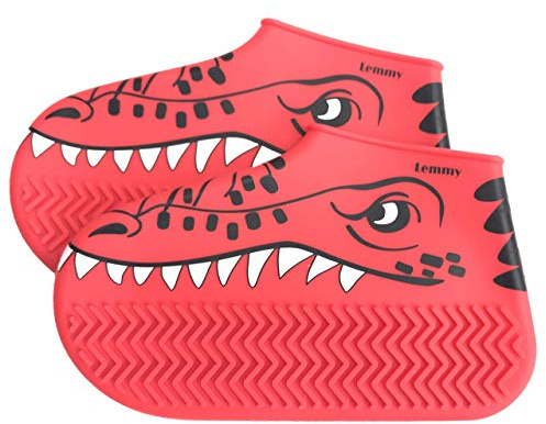 Lemmy wasserdichte Silikon Überschuhe Kinder, einmalig, Überziehschuh Kinder,Schuhüberzieher Kinder,waschbar,rutschfest. Geeignet für Regen,Schnee,Schlamm, Sand.