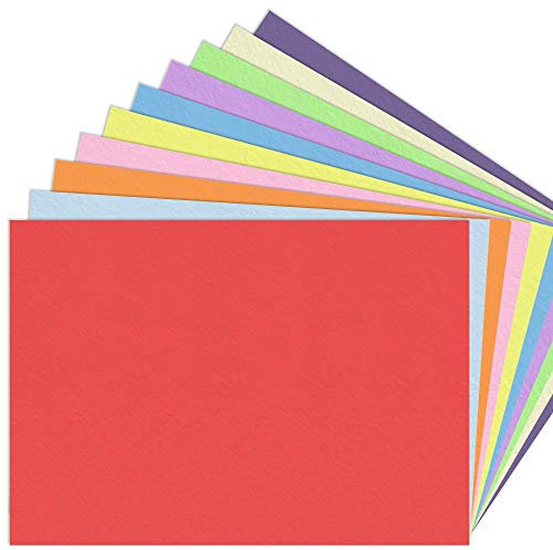 100 Blatt - 120g A3 Tonpapier Bunt, Bastelpapier Buntes Papier Druckerpapier - 10 Farben