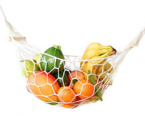 COOLDESIGN Frutero hamaca almacenador de fruta y verdura - Permite la maduración uniforme de la fruta y verdura. Dale a tu cocina o espacio un toque original y diferente.
