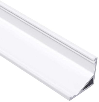 CABI (CA) Eckprofil Aluminium 2m | Innen-Eckleiste für Led Streifen bis 10mm Breite | Eck-Profil + Acryl Abdeckung milchig-weiß (opal) + Endkappen |Aluprofil belastbar (silber eloxiert, 3 x 2m)