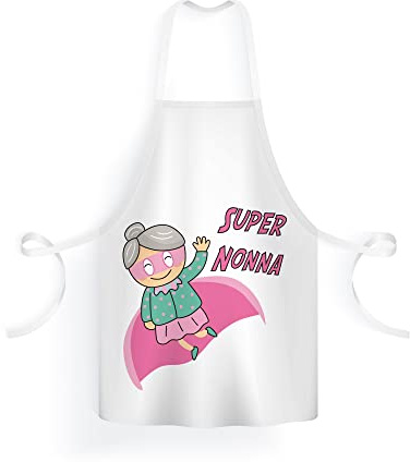 AL PRODUCTION Küchenschürze SUPER NONNA - Humor - Geschenkidee