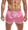 AIMPACT Pantaloncini corti da uomo da 7,6 cm in rete, traspiranti, per bodybuilding, atletica, corsa, sport, con tasche, rosa, M