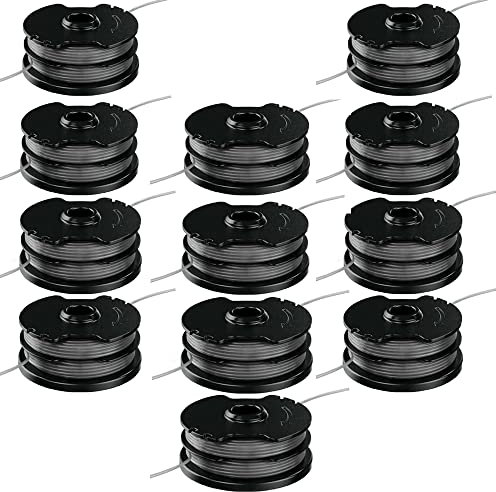 OrangeClub Doppelfadenspule Fadenspule Rasentrimmer Spule Ersatz für Parkside Akku Rasentrimmer PRTA 20-Li C3 IAN351753 (12pcs)