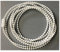 EFIXS Rollokette aus PVC (Bedienkette) – mit Kettenverbinder - Bedienlänge 200 cm (Umlauf 400 cm) - 3,2 x 4 mm, für Rollos, Jalousien, Lamellenvorhänge, Farbe: Weiss