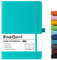 A5 Notebook - Notebook A5 with Premium Paper, Faux Leather Notebook, 5.7 X 8.4, Hardcover, 144 Pages - Lake Green