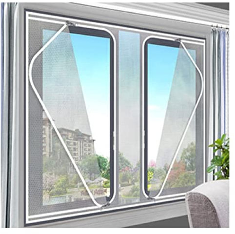 STRMAX Film Isolant Transparent for Fenêtre,Kit D'isolation De Fenêtre, Kit De Verre Secondaire De Fenêtre Translucide, Film D'isolation Phonique Transparent De Protection Contre Le Froid d'hiver for