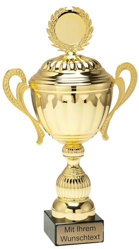 Pokale 8er Serie MT.095 Gold mit Deckel 42,5 cm