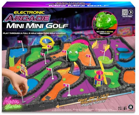 #winning Electronic Arcade Mini Golf Miniature Moving Obstacles Table Top Game