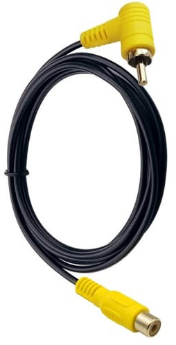 Seadream Cavo di prolunga RCA a 90 gradi, 1,5 m, cavo audio Vidio ad angolo retto da maschio a femmina, connettori placcati in oro, per Home Theater, HDTV, Home Stereo e DVD (angolo da M a F)