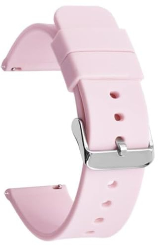 CABLEPELADO Bracelet de montre en silicone, bracelet de montre de sport, bracelet de montre universel, bracelet de montre en silicone, libération rapide, boucle en acier inoxydable