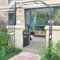Robuster Rosenbogen für den Garten, Pergola-Laube, stabil, hoch, 240 cm, Kletterpflanzen, Rankgitter, Metall, wetterfest, für romantische Dekoration, Hochzeitsbogen (Farbe: Schwarz, Größe: 180 cm),