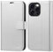 OCASE for iPhone 16 Pro Case, PU Leather Wallet, Magnetic Flip Folio Cover with RFID Blocking, Card Holders, Shockproof TPU, and Kickstand for 6.3 Inch iPhone 16 Pro (2024), Silver