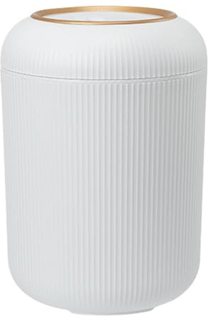LOVIVER Presse Typ Mülleimer Altpapier Eimer Abfalleimer Abfallkorb für Neben Kommode, Weiß