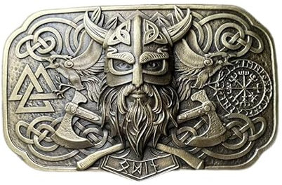 Amarina Premium Men's Brass Buckle - Handcrafted up to 4 cm long Belts (ODIN)