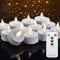 Nancia LED Teelichter mit Fernbedienung Timer, flackernde, flammenlose Kerzen, langlebig über 400 Stunden, batteriebetrieben, Heimdekoration, saisonale und festliche Feiern. (Warm Weiß, 5pack)