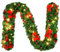Guirnalda De Navidad, Guirnalda NavideñA Con Luces Led De 2,7M / 9 Pies, Decoraciones Artificiales De Natal DecoraçãO Para Puertas, Chimeneas, Escaleras, Decoracion Navidad Exterior, Casitas Led Navid