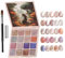 XIAOXIAOYU Solid Gel Nail Polish, Solid Gel Nail Polish, Gel Nail Palette, 16 Colours, Portable Nail Design Art Painting Manicure Set for Women and Girls, Nail Art, Home and Travel