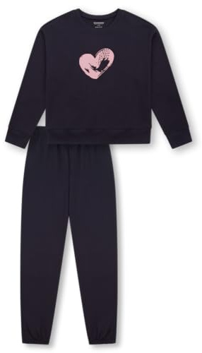 Schiesser Mädchen Schlafanzug Set Pyjama warme Qualitäten Sweat - Größe 140 bis 176
