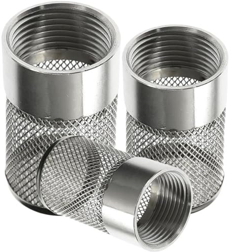 Filtro de colador de entrada de manguera, filtro de manguera de jardín, filtro de manguera de jardín, filtro de manguera de agua de acero inoxidable resistente para jardín, riego, acuario y filtro de