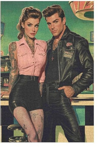 Puzzles 1000 Pieces for Adults Jigsaw Puzzles for Adults 1000 Piece Puzzle Educational Games -Elvis - Decoration Puzzle(38 * 52cm)