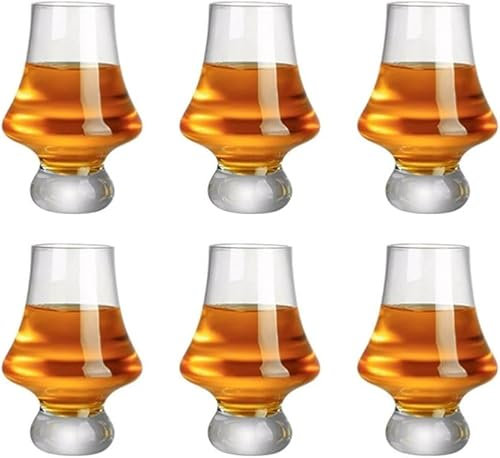 WZYYCV Bicchieri Bicchiere da Vino Rotondo Bicchiere da Birra in Cristallo Bicchiere da Whisky Bicchiere da Vino con Stelo 200 ml/6,8 Once Bicchiere Birra