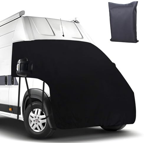 Frontscheibenabdeckung für FIAT Ducato X250 2006-2014 X290 2014-2025, 600D Oxford Auto Windschutzscheiben Abdeckung Ersatz, Wasserdicht Sonnenschutz Frontscheibe Thermomatten