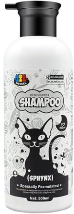 Aurgiarme Kätzchen Shampoo Ölkontrolle Hautpflege (500 Für Sphinx Katzen Ölkontrolle Beruhigend Shampoo Für Sphinx Haarlose Katzen Haustierhunde Hunde