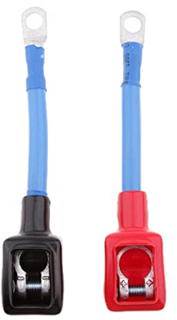 SKKWJEGE 1 Pair Car Positive+Negative Battery Extension Cable Wire Connector Terminal