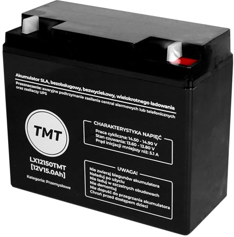 Lamex SLA Akku 12V 15Ah – Wartungsfreie USV Batterie für Kasse, Alarm und Notstrom | LX12150TMT