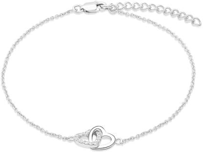 s.Oliver Herren Schmuck – Armband aus 925er Silber mit Herzen – Klassisch, Zeitlos und Elegant – Perfekte Geschenkidee