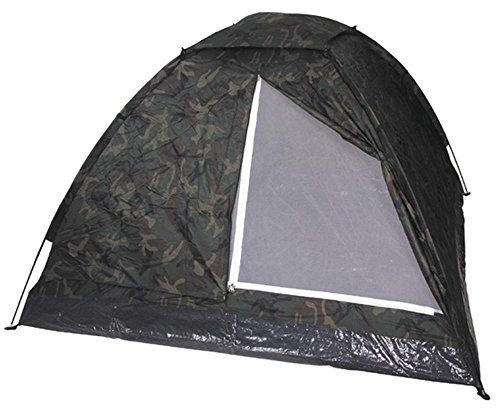 MFH3 Personen Zelt Monodom Campingzelt Bundeswehr BW 210x210x130cm Trekking verschiedene Farbem (Woodland)