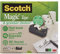 Scotch Tischabroller mit Scotch Magic Klebeband 14 Rollen 19 mm x 33 m für Schule, Zuhause und Büro - Schwarz