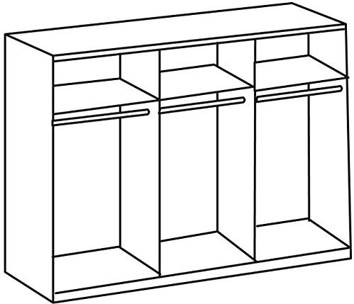 Wimex Kleiderschrank/ Drehtürenschrank Chalet, 6 Türen, (B/H/T) 270 x 58 x 210 cm, Weiß