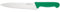 Giesser depuis 1776 - fabriqué en Allemagne - Couteau à découper vert, Basic Green, lame 20 cm, antidérapant, couteau de chef étroit, lavable au lave-vaisselle, inoxydable