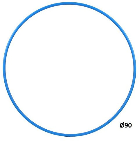 HOOPOMANIA Hula Hoop grezzo 16mm [90cm - blu] - Hula Hoop di plastica in HDPE