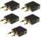 High Grade - Gold Plated Airplane Headphone / Earphone Socket Adaptor - 3.5mm Mono Jack Plugs to 3.5mm Stereo Jack Socket - Works with Sony, Bose, Beats, Apple, JVC, Sennheiser, Panasonic, Betron etc
