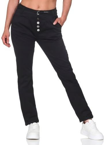 Sublevel Damen Boyfriend Chino Hose LSL-248/LSL-283 inkl. Gürtel